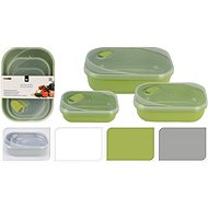 Koopman Set of 3 plastic jars Excelent with sealing lid - Food Container Set