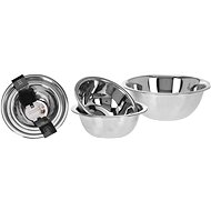 Koopman Set of 3 deep stainless steel bowls - Bowl Set