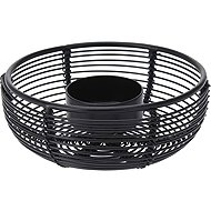Koopmann International Metal candle holder for tea light 110 × 50 mm, round, black - Candlestick