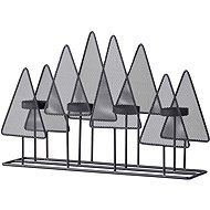 Koopmann International Advent candle holder metal tree for 4 tea lights 380 × 90 × 250 mm, black - Candlestick