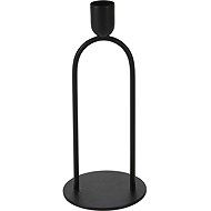 Koopmann International Iron candle holder for conical candle 80 × 190 mm, black - Candlestick
