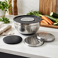 Koopman Set of stainless steel containers + accessories - Grater