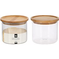 Koopman Glass jar with bamboo lid 950 ml - Storage Jar
