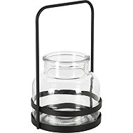 Koopmann Metal wire tea light, 12,5 × 21 cm, black - Lantern