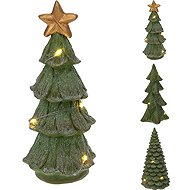 Koopman Polystone LED Tree 6.7 × 15.5cm, Green - Christmas Lights