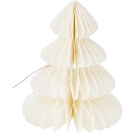 Koopman LED Paper Tree with Timer 24.5 × 28cm, White - Christmas Lights