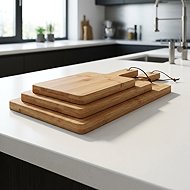 Koopman Set of cutting boards with bamboo handle - 3 pcs - Cutting Board