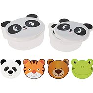 Koopman Set of jars with children's motifs - 4 pcs mix colours - Food Container Set