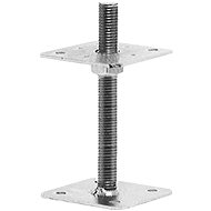 LEVIOR Adjustable column foot, screw M24/150 × 150 mm - Foot Anchor