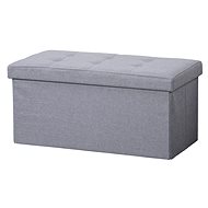 Kesper Stool grey 76 × 38 × 38 cm - Ottoman