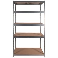Kovona metal shelf with MDF shelves, 180 × 120 × 40 cm, 5 shelves - Shelving Unit