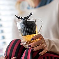 Koziol Tea strainer Rudolf cosmic black - Tea Strainer
