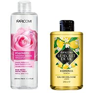 Farcom Cologne Lemon EdC 250 ml + Rose Water 300 ml - Cosmetic Gift Set