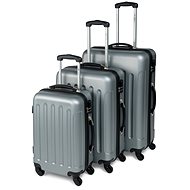  Set of suitcases Leonardo - Silver  - Kit