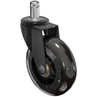 Walteco Wheel diameter 75 mm, transparent, pin diameter 11 mm - Chair Casters