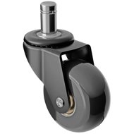 Walteco Wheel diameter 50 mm, black, pin diameter 11 mm - Chair Casters