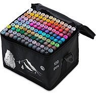 NUKIDO NK-913 alcohol-based, in bear-motif case, 120 colours - Felt Tip Pens