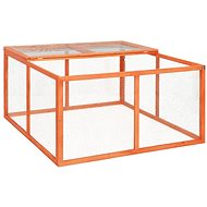 SHUMEE Rabbit hutch 124 × 120 × 60 cm solid fir wood - Rabbit Hutch