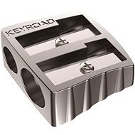 KEYROAD Metal Duo, Silver - Pencil Sharpener