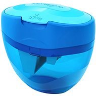 KEYROAD TRI Plus with Container, Blue - Pencil Sharpener