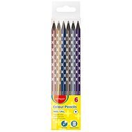 KEYROAD Metal Triangular 6 colours - Coloured Pencils