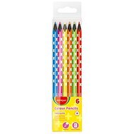 KEYROAD Neon Triangular 6 colours - Coloured Pencils