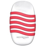 KEYROAD Wave white/red - Rubber
