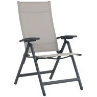 DOPPLER Garden armchair AVANTAGE, reclining, aluminium, mocca - Garden Armchair