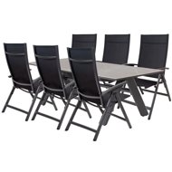 DOPPLER Sofa set NOVA AVANTAGE, 6+1, aluminium, anthracite - Garden Furniture