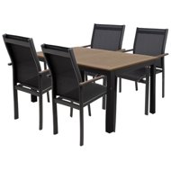 DOPPLER Sofa set EXPERTWOOD Plus, 4+1, aluminium - Garden Furniture