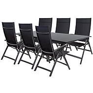 DOPPLER Garden set LIVORNO AVANTAGE, 6+1, aluminium, anthracite - Garden Furniture
