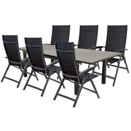 DOPPLER FIRENZE AVANTAGE sofa set, 6+1, aluminium, anthracite - Garden Furniture