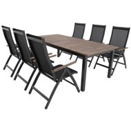 DOPPLER Sofa set EXPERTWOOD Plus, 6+1, aluminium - Garden Furniture