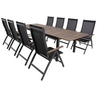 DOPPLER Sofa set EXPERTWOOD Plus, 8+1, aluminium - Garden Furniture