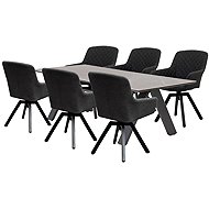 DOPPLER Garden set NOVA PARIS, luxury, swivel, 6+1, anthracite - Garden Furniture