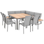 DOPPLER Dining set EXPERTPLUS AVERSA TEAK, 7-piece, aluminium - Garden Furniture