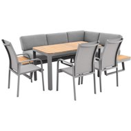 DOPPLER Dining set EXPERTPLUS AVERSA TEAK, 6-piece, aluminium - Garden Furniture