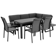 DOPPLER Dining set EXPERTPLUS AVERSA KERAMIK, 6-piece, aluminium - Garden Furniture