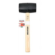 KREATOR Rubber mallet, black, wooden handle 700 g KRTH90602 - Mallet