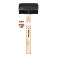 KREATOR Rubber mallet, black, wooden handle 900 g KRTH90603 - Mallet