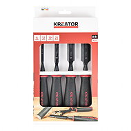 KREATOR Wood chisel set of 4 KRTH23709 - Chisels
