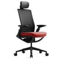 Bestuhl ROLY with headrest red - Office Chair