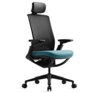 Bestuhl ROLY with headrest light blue - Office Chair