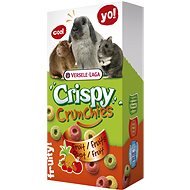 Versele Laga Crispy Crunchies Fruit s ovocím 75 g - Maškrty pre hlodavce