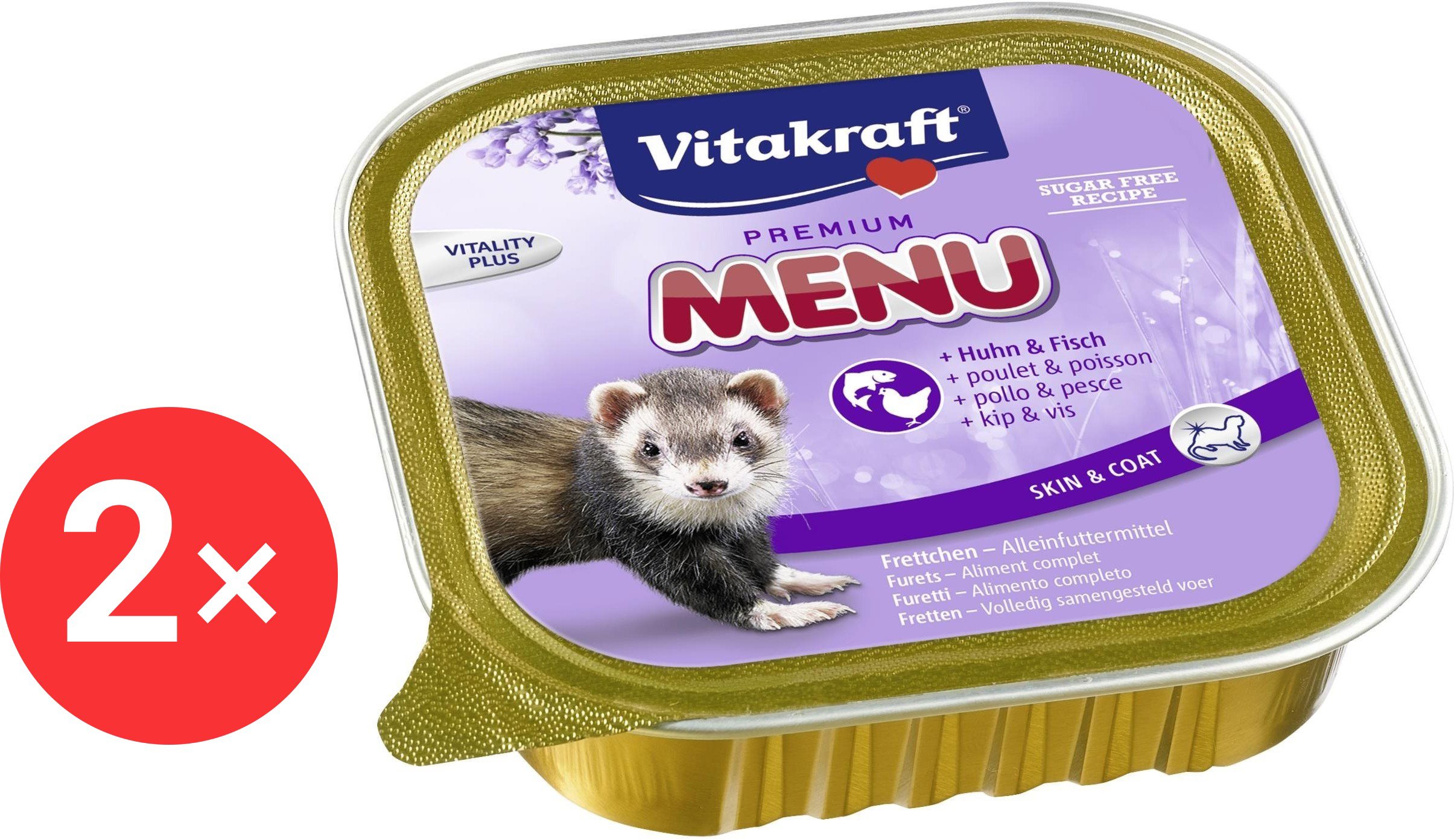 Vitakraft Menu wet ferret food 2 × 100 g - Treats for Rodents