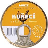 LOUIE Compl. Cat Food - Chicken (95%) with Rice (5%) and Taurine 100g - Canned Food for Cats