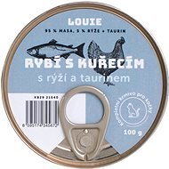 LOUIE Compl. Cat Food - Fish with Chicken. (95%) with Rice (5%) and Taur. 100g - Canned Food for Cats