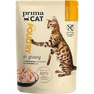 PrimaCat Food Pouch, Fillets with Poultry in Gravy, 85g - Cat Food Pouch