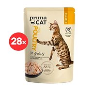 PrimaCat Pocket Fillets with Poultry in Gravy 28 x 85g - Cat Food Pouch