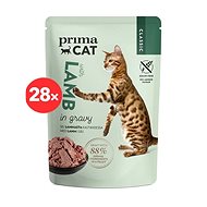 PrimaCat Pouch Fillets with Lamb in Gravy 28 x 85g - Cat Food Pouch